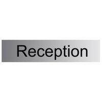 The House Nameplate Company PVC Self Adhesive Reception Sign (H)50mm (W)225mm