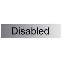 The House Nameplate Company PVC Self Adhesive Disabled Sign (H)50mm (W)200mm