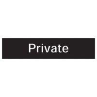 The House Nameplate Company PVC Self Adhesive Private Sign (H)50mm (W)200mm
