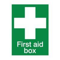 The House Nameplate Company PVC Self Adhesive First Aid Box Sign (H)200mm (W)150mm