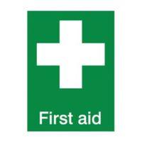 The House Nameplate Company PVC Self Adhesive First Aid Sign (H)200mm (W)150mm
