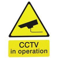 The House Nameplate Company PVC Self Adhesive CCTV In Operation Sign (H)200mm (W)150mm