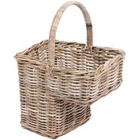 The Wicker Merchant Step Basket with High Handle