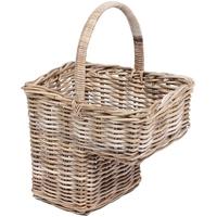 the wicker merchant step basket with high handle