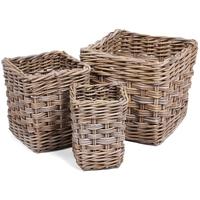 The Wicker Merchant Square Baskets (Set of 3)