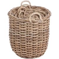 The Wicker Merchant Round Baskets with Ear Handles (Set of 4) WW-002