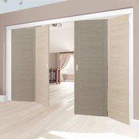 Thrufold Laminates Ivory Painted 2+2 Folding Door - Prefinished