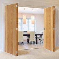 Thrufold Ceylon Oak 2+2 Folding Door - Prefinished