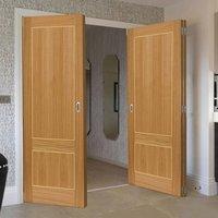 thrufold lucina oak 21 folding door prefinished