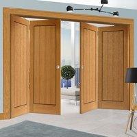 Thrufold Clementine Oak 2+2 Folding Door - Prefinished