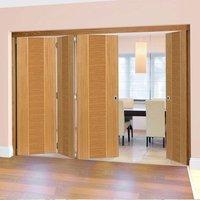 Thrufold Venus Oak 3+1 Folding Door - Prefinished