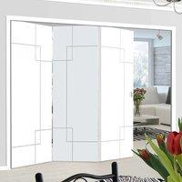 Thrufold Fortune White 3+0 Folding Door