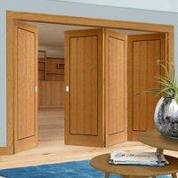 Thrufold Clementine Oak 3+1 Folding Door - Prefinished