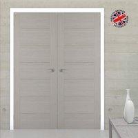 thruframe interior white primed door lining frame suits double doors