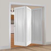 thrufold worcester 3 panel 30 folding door white primed