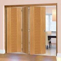 Thrufold Venus Oak 3+0 Folding Door - Prefinished