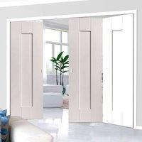 thrufold axis ripple white primed 21 folding door