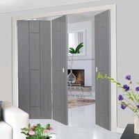 thrufold nuance ardosia slate grey flush 21 folding door pre finished