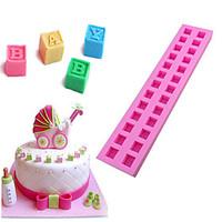 The 3D Letters Type Candy Fondant Cake Molds For The Kitchen Baking Molds 265.32.1cm