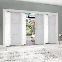 thrufold pamplona flush 33 folding door white primed