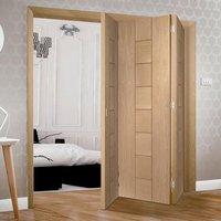 Thrufold Messina Oak 3+0 Folding Door