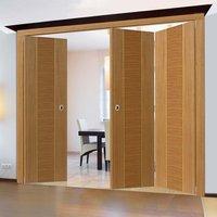 Thrufold Venus Oak 2+1 Folding Door - Prefinished