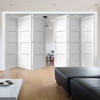 thrufold coventry shaker 33 folding door white primed