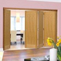 Thrufold Diana Oak 3+0 Folding Door - Prefinished