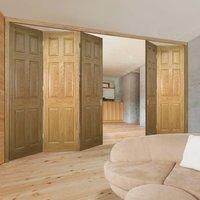 thrufold oxford oak panel 32 folding door prefinished