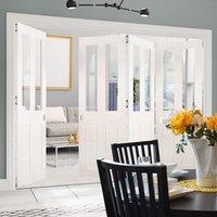 thrufold eton victorian shaker 31 folding door clear glass white prime ...