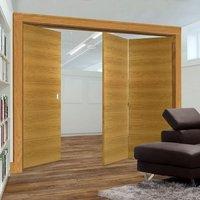 Thrufold Augusta Oak 2+1 Folding Door - Prefinished