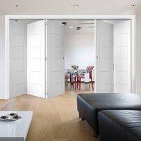 thrufold pamplona flush 32 folding door white primed