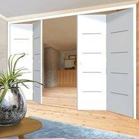 Thrufold Eco Blanco Satin White 2+2 Folding Door - Prefinished