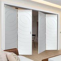 Thrufold Eclipse White 2+2 Folding Door