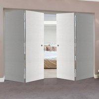 Thrufold Ripple White 2+2 Folding Door