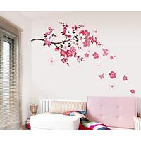 The Plum Flower Butterfly Romantic Household Wall Stickers