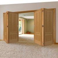 thrufold lucina oak 22 folding door prefinished