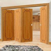 thrufold agua oak 31 folding door prefinished