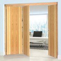 Thrufold Ceylon Oak 2+1 Folding Door - Prefinished