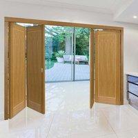 Thrufold Diana Oak 2+2 Folding Door - Prefinished