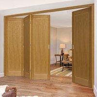 Thrufold Diana Oak 3+1 Folding Door - Prefinished