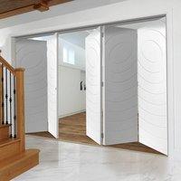 Thrufold Eclipse White 3+2 Folding Door