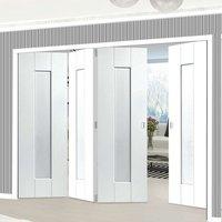 thrufold axis ripple white primed 31 folding door