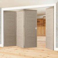 Thrufold Laminates Ivory Painted 3+1 Folding Door - Prefinished