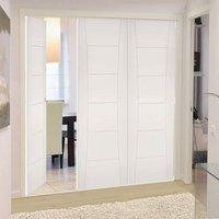 thrufold pamplona flush 21 folding door white primed