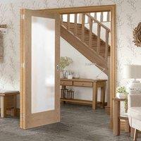 thrufold pattern 10 oak shaker 20 folding door obscure glass prefinish ...