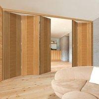 thrufold venus oak 32 folding door prefinished