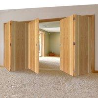 Thrufold Ceylon Oak 3+2 Folding Door - Prefinished