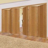 Thrufold Venus Oak 3+3 Folding Door - Prefinished