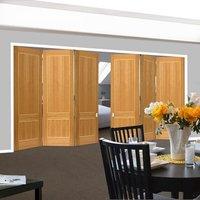 Thrufold Lucina Oak 3+3 Folding Door - Prefinished